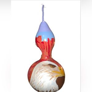 Anita’s hand painted gourd “Fly Free” absolutely stunning piece.